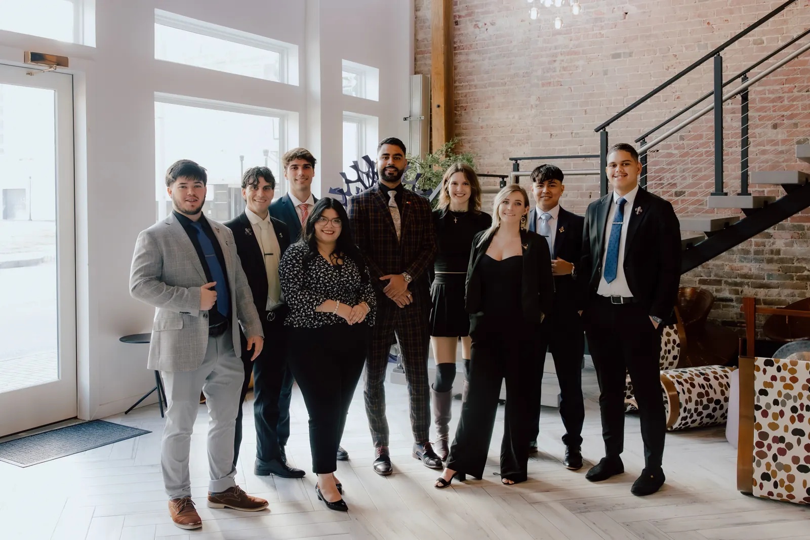 The Crescent International team in their office lobby
